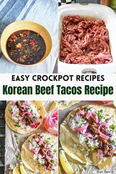 easy crockpot recipes for korean beef tacos