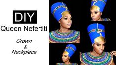 How To Make Nefertiti Crown, Diy Nefertiti Crown, Diy Egyptian Headpiece, Queen Nefertiti Costume, Egyptian Diy Costume, Nefertiti Costume, Diy Cleopatra, Egyptian Tea, Egyptian Crown