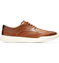 Cole Haan Grand Crosscourt Wingtip Sneaker | Nordstromrack Cole Haan, Leather Sneakers, Sneakers, Leather