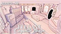 Soft Elegant Coquette Home - House build - Adopt me Adopt Me Cute House Ideas, Adopt Me Coquette House, Coquette Adopt Me House, Adopt Me Profile Ideas, Adopt Me Christmas House, Adopt Me Grinding House, Adopt Me Pet Room Ideas, Adopt Me Tiny Home, Adopt Me Build Ideas