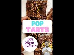 there is a advertisement for pop tarts on the front of a box with chocolate and sprinkles