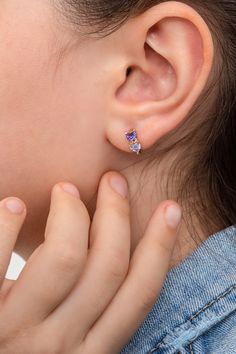 Kids Birthstone Stud Earrings  𝐻𝑜𝓌 𝒯𝑜 𝒪𝓇𝒹𝑒𝓇 ✨ Select Finish from the menu. ✨ Please write 2 Birthstones in the Personalization Box. Birthstone Earrings can be personalized with the following BIRTHSTONE COLORS: January Birthstone: Garnet February Birthstone: Amethyst March Birthstone: Aquamarine April Birthstone: Diamond May Birthstone: Emerald June Birthstone: Alexandrite July Birthstone: Ruby August Birthstone: Peridot September Birthstone: Sapphire October Birthstone: Pink Tourmaline November Birthstone: Citrine December Birthstone: Blue Topaz 𝐼𝓉𝑒𝓂 𝒟𝑒𝓈𝒸𝓇𝒾𝓅𝓉𝒾𝑜𝓃 These dainty sweet earrings symbolize your great passion and love true to her heart. These 925 Sterling Silver/14K Solid Gold hoop earrings designed for kids, toddlers, and infants feature a clear and brill Earrings For Kids, Sweet Earrings, September Birthstone Jewelry, Baby Earrings, Birthstone Earrings, Dad Daughter, Kids Earrings, Birthstone Earring