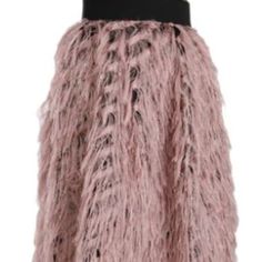 Sparkle & Shine In This Beautiful Pink Dream Dolce & Gabbana Skirt Accented With Black And Gold Fringe. Pink Midi Skirt For Evening, Pink Full Skirt For Evening, Evening Full Skirt In Pink, Pink Mini Skirt For Evening, Pink Long Skirt For Evening, Pink Lined Skirt For Winter, Pink Flowy Skirt For Evening, Winter Pink Lined Bottoms, Pink Tiered Evening Skirt