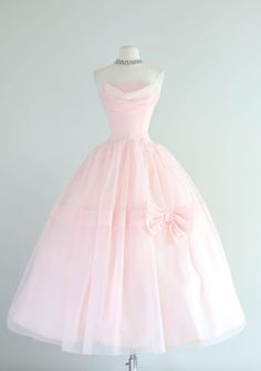 1960s Prom Dress, Cinderella Ballgown, Long Homecoming Dress, Pink Cinderella, Vintage Prom Dresses 1950s, Vintage Clothing Boutique, Homecoming Dresses Long, Grad Dresses