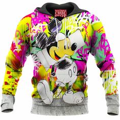 Mickey Mouse Hoodie is made of  99% high-grade polyester knit fabric are a perfect combination of function and style. Polyester material helps the shirt maintain good shape and has fewer wrinkles, suitable for many outdoor and indoor activities. Hoodies easily coordinate with other clothes, from simple jeans to sports pants or dynamic shorts. Mickey Mouse Hoodie, Bunny Quilt, Daffy Duck, Hoodie Blanket, Sports Pants, Indoor Activities, Baseball Jacket, Polar Fleece, Chic Boutique