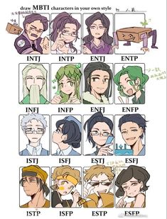 Mbti Character Art, Mtbi Personalities Fanart, Mbti Character Design, 16 Personality Types Fanart, Mbti Personality Fanart, 16 Personalities Characters, Mbti Characters Fanart, 16 Personalities Fanart, Entp X Infp Relationship