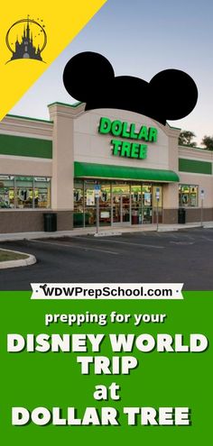 the front of a disney world trip at dollar tree