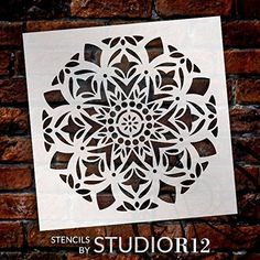 the stencils by studior2 are designed to look like an intricate flower