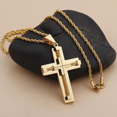 https Golden Cross, Cross Jewelry Necklace, Jewelry Cross, Cross Jesus, Necklace Mens, Gold Chain With Pendant, Gold Chains For Men, Gold Cross Necklace, Cross Chain