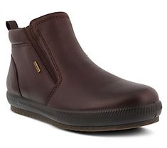 These water-resistant boots feature a faux-fur lining for maximum comfort in his day-to-day walking and working. From Spring Step. Spring Boots, Ferragamo Men, Spring Step Shoes, Mens Leather Boots, Slip On Boots, Spring Shoes, Black Slip Ons, Leather Slip Ons, Leather Ankle Boots