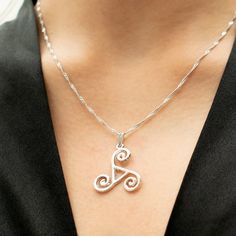 The Triple Goddess, Celtic Spiral, Spiral Necklace, Triple Goddess, Eco Friendly Jewelry, Energy Flow, Necklace Silver, Jewelry Care, Silver Necklaces