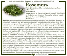 a recipe for rosemary is shown in this image