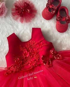 Elegant Red Dress For Baptism, Elegant Red Baptism Dress, Red Princess Dress For Baptism, Summer Wedding Red Princess Dress, Red Tutu Dress For Summer Wedding, Cute Red Princess Dress For Birthday, Cute Red Tutu Dress For Birthday, Cute Red Tutu Dress For Party, Cute Red Tutu Dress For Dress-up