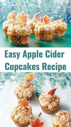 Bake these easy Apple Cupcakes With Cake Mix Boxes for a quick and flavorful fall treat. The blend of Apple Cider Cupcakes With Brown Sugar and creamy Spiced Buttercream creates the perfect dessert. A must-have for any list of Fall Dessert Recipes. Cake Mix Cupcakes Doctored Pin this recipe and try it today!. Apple Spice Cupcakes Using Box Cake, Fall Dessert Recipes Cake, Cake Mix Cupcakes Doctored, Dessert Recipes Cake, Apple Cider Cupcakes, Fun Fall Desserts, Christmas Baking Easy, Cake Mix Cupcakes, Spiced Buttercream