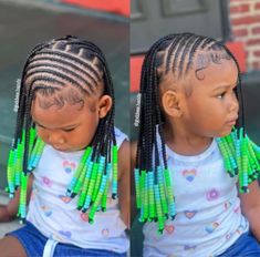 How cute is this lemonade fulani braids with beads look 😍? Check out 70 cute kids braids with beads hairstyles perfect for summer. Lemonade Braids Little Kids, Toddler Hairstyles Girl Black With Beads, Braided Hairstyles For Little Black Girls With Beads, Girl Beaded Hairstyles, Braids And Beads Hairstyles For Kids, Kid Knotless Braids With Beads, Lemonade Fulani Braids Kids, Kid Fulani Braids