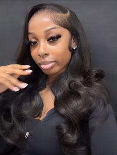 Glam Hairstyles, Goth Baddie, Cute Wigs, Japanese Tattoo Symbols, Makeup Morphe, Curly Wavy Hair, Tattoo Symbols, Long Curly Wig, Weave Styles