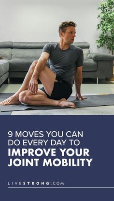 a man sitting on the floor doing yoga