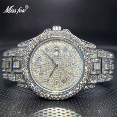 Color: V320R-Silver Miss Fox, Fox Man, Diamond Watches For Men, Men's Watches Luxury, Big Diamond, Watch Wallpaper, Color Bands, Dress Watch, Bezel Diamond