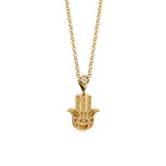 Hamsa Gold Necklace Diamonds Symbolic Diamond Pendant Necklace, Spiritual Pendant Necklace With Diamond Eyes, Symbolic Pendant Necklace With Diamond Accents, Gold Engraved Necklace, Hamsa Jewelry, Hamsa Necklace, Evil Eyes, Necklace Diamond, Gold Engraving