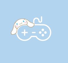 a video game controller with a bunny on it's face and the letter u