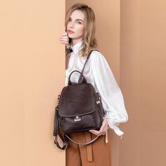 Free U.S. shipping. Style: Commuting , color:Brown, suite for season：Spring, Summer, Autumn, Winter ，Going out, Hanging out, School, Travel, Material Genuine Leather, Coffee Brown Flap Backpack Handbags Shoulder Convertible Backpacks Versatile Brown Backpack For Travel, Versatile Brown Satchel Backpack, Versatile Brown Bag For School, Versatile Brown School Bag, Trendy Brown Backpack For Fall, Brown Backpack For School In Fall, Trendy Brown Leather Backpack For Fall, Versatile Brown Backpack Shoulder Bag, Brown Leather Satchel Backpack For Fall