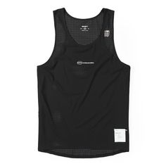 A ventilated racing singlet made for speed Black