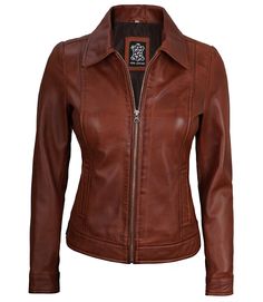 Cognac Leather Jacket For Women
Discover timeless sophistication with our Women’s Shirt Collar Cognac Leather Jacket, crafted from genuine lambskin leather. This jacket features a classic shirt collar and a warm cognac hue, offering a blend of elegant style and modern flair. The luxurious leather ensures durability and comfort, while the tailored fit enhances your silhouette. Ideal for adding a touch of refinement to both casual and formal outfits, this jacket is a versatile staple for any wardrobe. Classic Vintage Brown Leather Biker Jacket, Classic Cognac Leather Jacket For Winter, Classic Brown Biker Jacket For Business, Classic Cognac Leather Jacket, Classic Brown Leather Jacket With Padded Collar, Classic Brown Biker Jacket, Elegant Brown Leather Biker Jacket, Classic Leather-lined Biker Jacket For Fall, Classic Fall Biker Jacket With Leather Lining