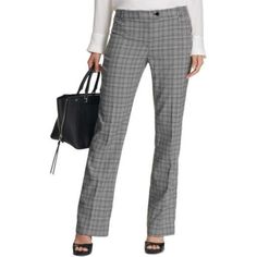 Calvin Klein Womens Plaid Modern Ft Dress Pants Inseam: 32 1/2" /83cm Calvin Klein Workwear Pants With Welt Pockets, Calvin Klein Casual Workwear Bottoms, Chic Calvin Klein Bottoms For Fall, Calvin Klein Chic Fall Bottoms, Calvin Klein Straight Leg Workwear Pants, Calvin Klein Tailored Workwear Pants, Tailored Calvin Klein Pants For Work, Calvin Klein Workwear Pants With Straight Leg, Calvin Klein Tailored Pants For Workwear