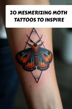 20 Mesmerizing Moth Tattoos to Inspire Moth Tattoo With Flowers, Old School Moth Tattoo, Neo Traditional Moth Tattoo, Small Moth Tattoo, Moth Tattoos, Creative Tattoo Ideas, Best Cover Up Tattoos, Moth Drawing