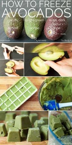 how to freeze avocados with step by step pictures and instructions for making them