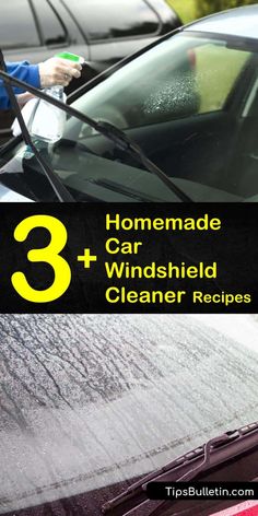 three homemade car windshield cleaner recipes