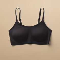 Seamless Black Bralette | EBY Seamless Shaping No-show Nursing Bra, Seamless Compressive No-show Bra, Solid Bra With Adjustable Wide Straps, Supportive Seamless No-show Bra, Compressive No-show Bra With Removable Pads, Compressive Full Coverage Sports Bra With Adjustable Straps, Supportive Seamless Push-up Bra, Supportive Seamless Micro-elastic Bra, Micro-elastic Underwire Bra With Seamless Construction