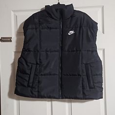 Nike Sportswear Classic Puffer Therma-Fit Loose Vest Black New With Tags: Please Note Item Does Not Have Manufacturer Price Tags One Sporting Goods Reticket Tag Size S Stock: Ltpink92024 Nike Vest Jacket, Nike Vest, Loose Vest, Price Tags, Nike Sportswear, Black Nikes, Nike Jacket, New Black, Fun Sports