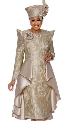 Dorinda Clark Cole Church Dresses And Suits Fall And Holiday 2024. Perfect item for church events or any special occasions. Dorinda Clark Cole, 1 Piece Dress, Church Dresses For Women, Dresses Church, Peplum Designs, Church Dress, Dress Champagne, Dress Colors, Church Suits