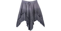 Lava Gray Stonewashed Western Dance Skirt Bohemian Handkerchief Hem Festival Bottoms, Spring Festival Bottoms With Asymmetrical Hem, Bohemian Lined Skirt With Handkerchief Hem, Gray Tiered Summer Skirt, Gray Tiered Skirt For Summer, Summer Tiered Gray Skirt, Gray Bohemian Spring Bottoms, Gray Bohemian Bottoms For Spring, Bohemian Bottoms With Handkerchief Hem For Summer