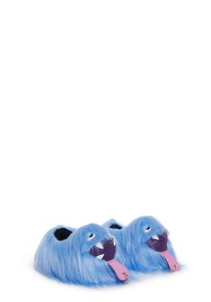 Silly Slippers, Cute Blue Non-slip Slippers, Cookie Monster Slippers, Monster Feet Slippers, Rat Plush, Monster Slippers, Blue Non-slip Fun Slippers, Ring Piercing, Plush Slippers