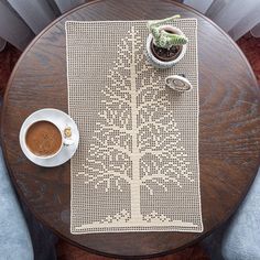 Handmade crochet lace with tree pattern for your or friend's house. Very good gift idea for your loved ones. You can use it on table or on wall for home decor. Customized handmade with high quality workmanship. Beige color ready to send within 2-3 days. If you want in white color, I can do it within 15 days.  This design tablecloth bring happiness to your family 🥰 You can gift these laces for the house of your loved ones. 🥰 📐 Size:         Height 45.00 cm (17.71 inch)        Width 27.50 cm (1 Crochet Lace Table Runner, Home Decor For Wedding, Table Covers Wedding, Crochet Table Topper, Handmade Coffee Table, Decor For Wedding, Lace Table Runner, Handmade Tablecloth, Macrame Table Runner