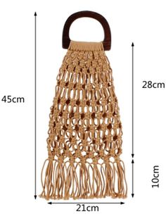 (We have provided this item's measurements to help you decide which size to buy.) (Units/Inches) Size Width High Tassles Free size 8.3 17.7 3.9 (Units/Centimeters) Size Width High Tassles Free size 21 45 10 Details Sku JSRH-J5123 Occasion Casual/Vacation Pattern Solid Clolr Material Knitting Color White,Camel Size Free Size