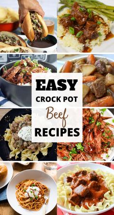 easy crock pot beef recipes