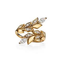 Tiffany Victoria, Tiffany Rings, Online Gold Jewellery, International Jewelry, Gold Rings Fashion, Bypass Ring, Tiffany Jewelry, Turkish Jewelry, Yellow Gold Jewelry