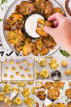 the steps to make baked potato bites