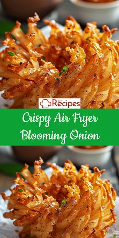 crispy air fryer blooming onion is an easy and delicious side dish for any meal