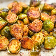 the brussel sprouts are ready to be cooked on the stove top