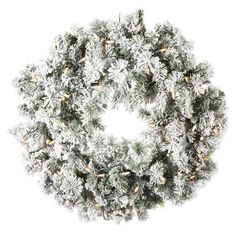 K173531LED Holiday/Christmas/Christmas Wreaths & Garlands & Swags Flocked Christmas Wreath, Christmas Wreath With Lights, Christmas Wreaths Indoor, Wreath With Lights, Christmas Mantles, Silk Wreaths, Lighted Wreaths, Christmas Wreaths With Lights, Wreath Indoor