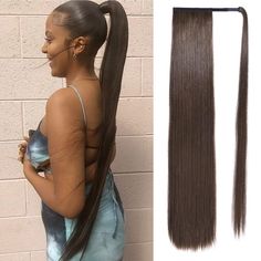 PRICES MAY VARY. Instant Length & Volume - Our long hair extensions ponytail are super versatile for endless days of hair bliss. Express yourself by effortlessly styling them in a variety of ways for any occasion! Natural & Soft - SEIKEA clip in ponytail extensions are made from premium heat-resisting synthetic fiber Hair. Silky and soft, natural appearance which feels like the human hair (Synthetic hair can't dye). Confidence Booster - The fake ponytail is super realistic and matches your own h Sleek High Ponytail Hairstyles, Dark Brown With Copper Highlights, Brown With Copper Highlights, Dark Brown With Copper, Sleek High Ponytail, Pretty Ponytails, Clip In Ponytail Extensions, Long Ponytail, Copper Highlights