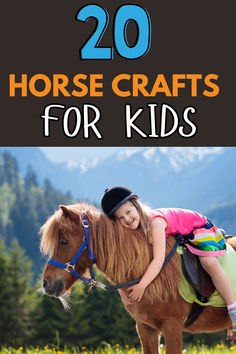 KID AND HORSE PISTURE SAYS HORSE CRAFTS FOR KIDS Easy Horse Crafts, Fund Raiser, Horse Camp