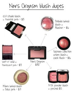 Nars dupes Drugstore Powder Blush, Mac Make Up, Matte Make Up, Make Up Diy, Makeup Favorites, Alat Makeup, Makeup Tip, Nars Blush, Event Makeup