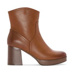 This pair of a.n.a women's Hyde booties is a stylish cold-weather addition to your wardrobe. Made from smooth faux leather, this pull-on pair features intricate stitching, a memory foam insole for your comfort, plus a high stacked heel for a dressier touch. Wear it with anything from jeans to a dress and tights. Features: Memory FoamClosure Type: Elastic, Pull OnFootwear Technology: Memory Foam InsoleBoot Shaft Height: 6 1/4 InchesPlatform Shoe Height: 1 InchShoe Heel Height: 1 3/4 InchesUpper/…