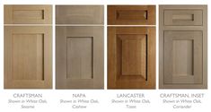 kitchen cabinet doors with different styles and finishes