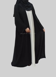 Black Open Abaya Premium | Etsy Black Long Modest Abaya, Elegant Long Black Niqab, Elegant Black Maxi Khimar, Elegant Black Maxi Length Khimar, Elegant Black Long Thobe, Long Black Modest Khimar, Black Long Modest Niqab, Long Black Modest Niqab, Black Burkha